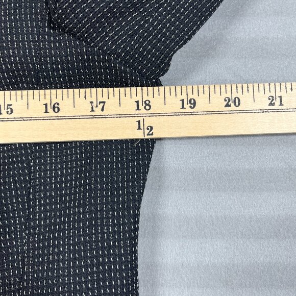 MaxMara Blazer Womens Sz 10 Black Wool Fully Lined Pockets Career Made in Italy - Picture 8 of 12